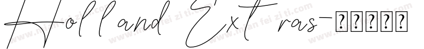 Holland Extras字体转换
